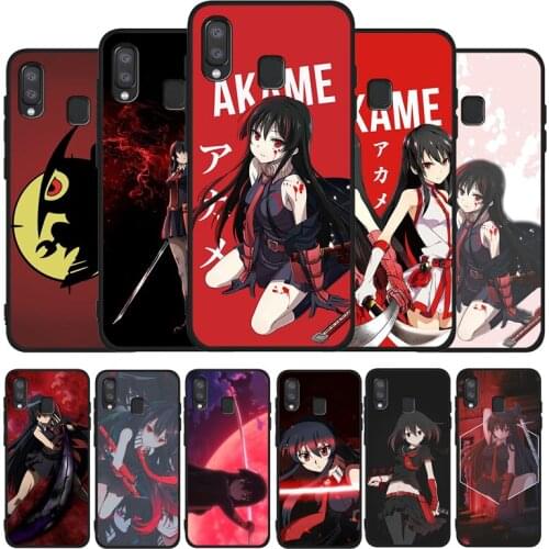 Akame Ga Kill Black Phone Case For Samsung Galaxy A71 A51 A41 A31 A20E A10 A20 A40 A50 A70 M30S M20 A7 A8 A9 2018