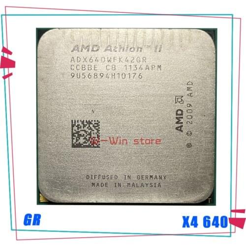 AMD Athlon II X4 640 3 GHz Quad-Core CPU Processor ADX640WFK42GR Socket AM3