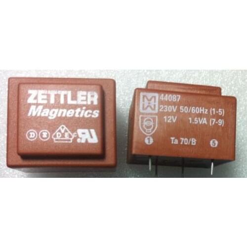 1PCS ZETTLER Potting transformer 44087 input 230V 50/60HZ output 12V 1.5W