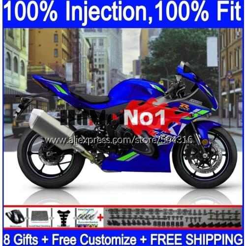 Injection OEM For SUZUKI GSXR1000 L7 L8 GSXR 1000 2017 2018 2019 116MC.95 GSXR-1000 K17 GSX-R1000 17 18 19 Fairing blue glossy