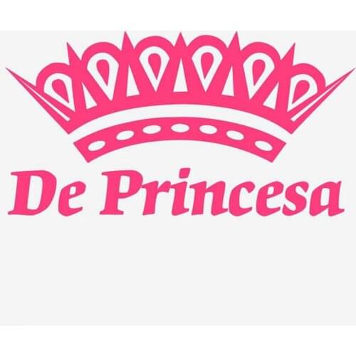 Spanish version PRINCESS GIRL BABY ON BOARD CHILD SAFETY CAR STICKER VEHICLE De Princesa