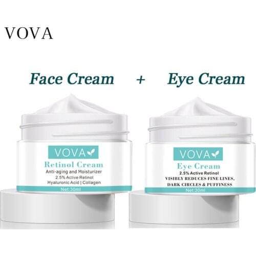 VOVA Retionl Anti Wrinkle Face Cream Reduce Fine Lines Eye Cream Collagen Anti Puffiness Firming Improve Dark Circles Skin Care