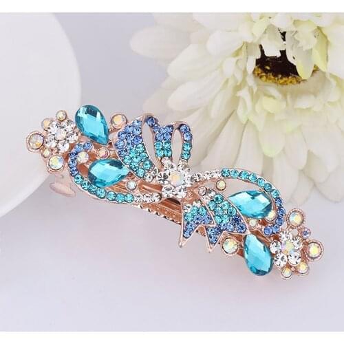 Hot Sale Sweet Flower Butterfly Rhinestone Hair Pin Crystal Pearl Hairpin Barrettes For Women Girls Jewelry Hair Accessories
