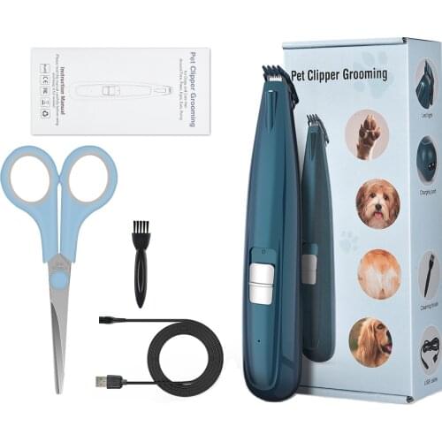 Pet Paw Hair Clippers USB Rechargeable Cats Dog Hair Trimmer for Trimming The Hair Around Faces, Eyes, Ears, Paws, Buttocks