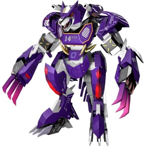 MMZ MODEL Microworld 3D Metal Puzzle D014 WEREWOLF Animal model kits DIY Laser Cut Assemble Jigsaw Gift Toys For Children