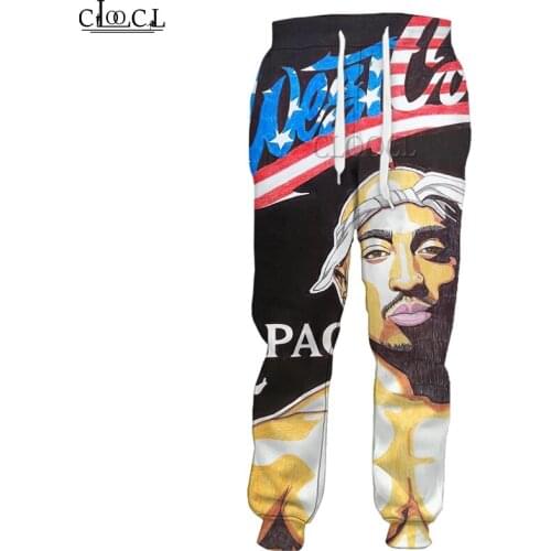 HX Rapper Amaru Shakur 2pac Tupac 3D Print Fashion Trousers Men Women Streetwear Autumn Harajuku Casual Pant Drop Shipping