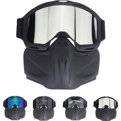Motorcycle Sports Glasses With Mask Windproof UV Protection Sunglasses Off Bike Riding Motocross MTB ATV Cycling Bicycle Goggles