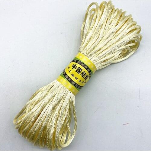New 20yards/lot 1.5 2.5mm Chinese Knot Line Cord Silk Satin Cord Nylon Cord DIY String Necklace Bracelets Cord #05
