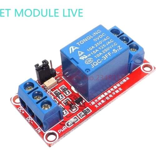 One 1 Channel 5V Relay Module Board Shield with Optocoupler Support High and Low Level Trigger for Arduino
