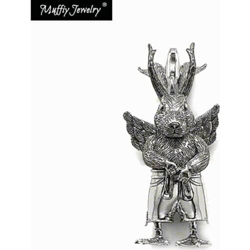 Strange Rabbit Pendant,Europe Style Rebel Fashion Good Jewelry For Men And Women, Heart Gift In Silver