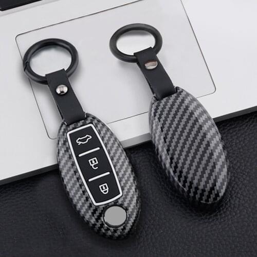Carbon fiber Silicone Car Remote Key Cover Case For Nissan Qashqai j10 J11 X Trail t31 t32 Kicks Tiida Juke Note E12 Accessories