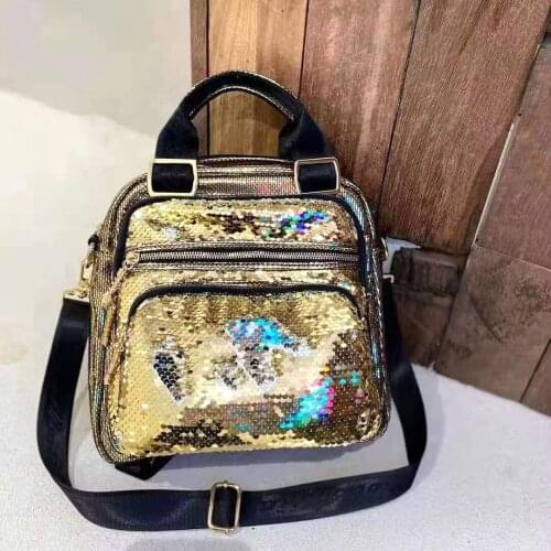 Bags for Women 2021 Shoulder Sequin Fashion Top Handle Handbag ToteVersatile Dual-use Bag Mochila Feminina Bolso Mujer