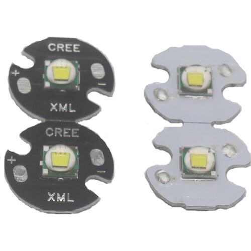 2PCS CREE XML XM-L T6 LED U2 10W Cold White Warm White High Power LED Emitter Diode with 12mm 14mm 16mm 20mm PCB for DIY