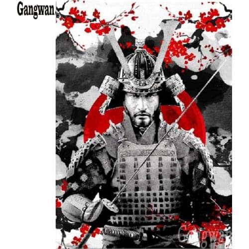 Japanese samurai pattern Diamond Embroidery people Mosaic Rhinestone Diy Diamond Painting Cross Stitch kits sakura 5d home decor
