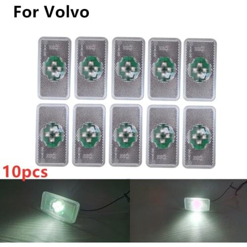 10x White Amber Reflector truck Amber Side marker for volvo Trailer Light for Volvo truck clearance lamp 20789440 For scania