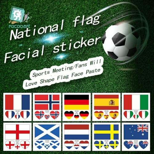 2020 French Womens Football World Cup France England Scotland Norway Sweden Germany Italy Spain Flag Temporary Tattoo Sticker