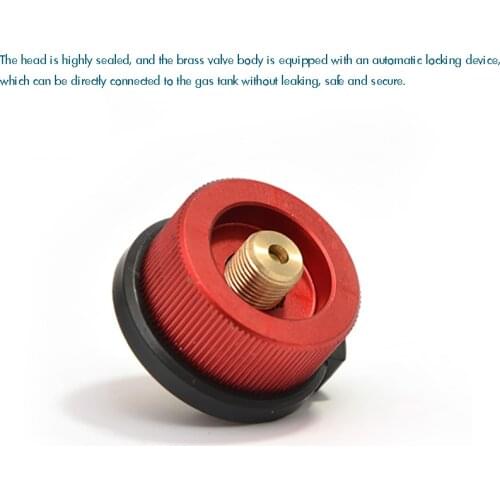 Gas Cartridge Tank Cylinder Adapter Universal Split Type Furnace Converter Outdoor Camping Auto-off Gas Cartridge Tank Connector