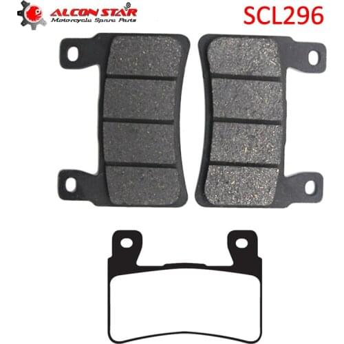 Alconstar-1 Pair Motorcycle Front Brake Pad for Honda CB400 CBR600 CB1100 CB1300 for Kawasaki ZX6R for Harley XR1200 for Hyosung