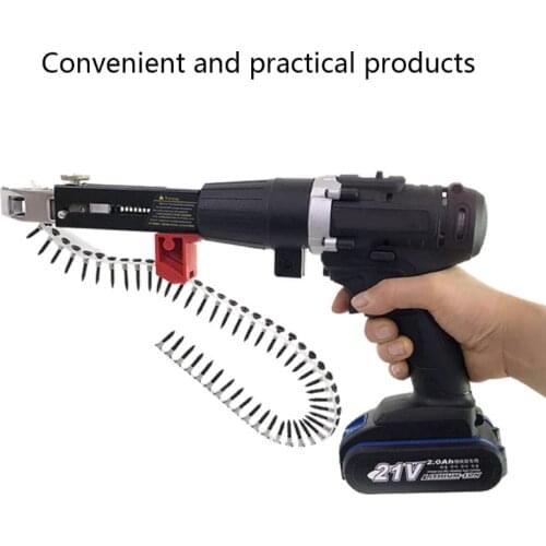 Woodworking Tool Cordless Power Drill Automatic Chain Nail Gun Good Performance with Adjustable Screw Length and Depth