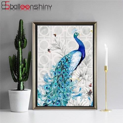 DIY 5D Diamond Painting Toys Full Diamond Peacock Stylish and Beautiful Bedroom Decoration Interactive Toys for Couples Child