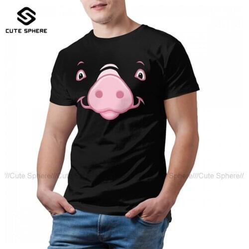 Pig T-Shirt Beach Awesome 100 Cotton T Shirt Print Short Sleeves Tee Shirt Man 5xl