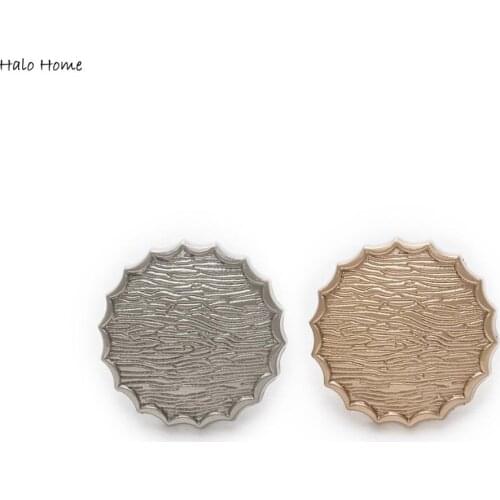 Halo Home 5pcs Retro Ripple Metal Buttons Sewing Scrapbooking Jacket Blazer Sweaters Gift Crafts Handwork Clothing Headwear 18mm