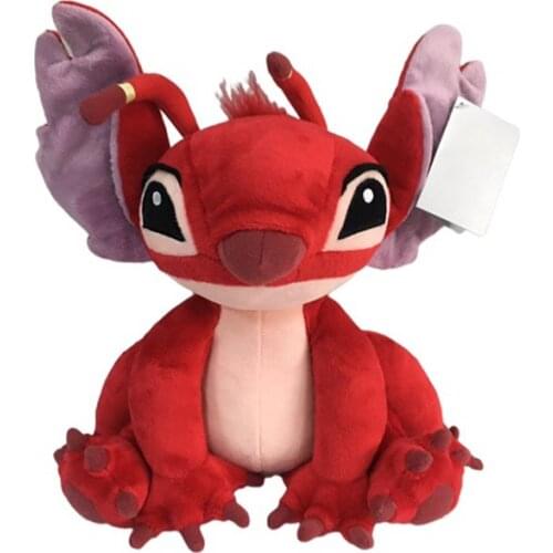 Disney Lilo & Stitch Toy Experiment 628 Leroy Red Alien Plush Toy Soft Stuffed Dolls 30cm Kawaii Kid Gift