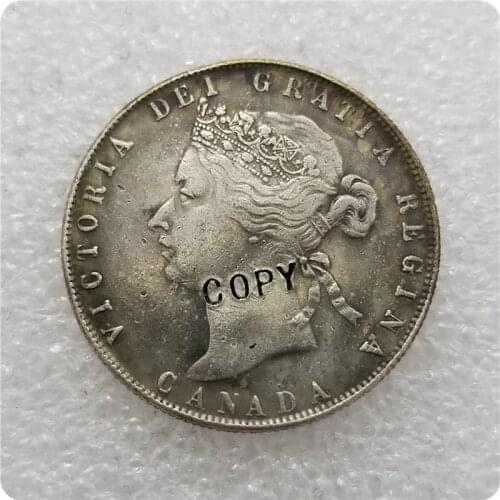 1870 Canada 50 Cents Coin COPY