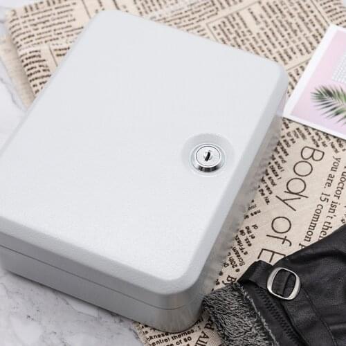 Metal Key Box Tool Case Storage Bins Management Box Key Cabinet With 24 Key Card Office Hotel Facility Property