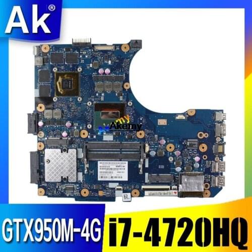 N551JX Laptop Motherboard For Asus N551J N551JK N551JM N551JW G551J G551JK G551JM G551JW I7-4720HQ/GTX950M original Mainboard