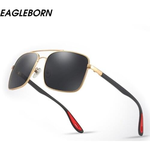 New Men Square Sunglasses Men Vintage Sunglasses Polarized High Quality Brand Luxury Sunglasses Mens Sunglasses Brand Designer