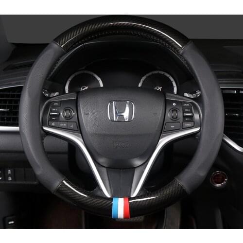 Car Steering-wheels Cover 37 38cm 15" for honda Passport Pilot/MR-V Vezel/HR-V/XR-V WR-V Acty Freed Jade Mobilio Odyssey Stepwgn
