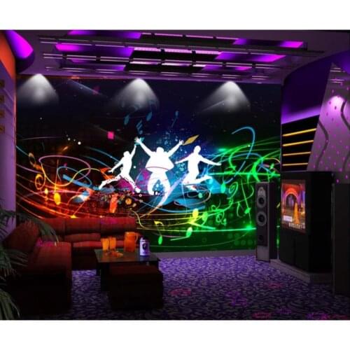 Custom photo wallpaper 3d mural wallpaper for walls 3 d Trendy colorful bar KTV painting background wall papers home decoration