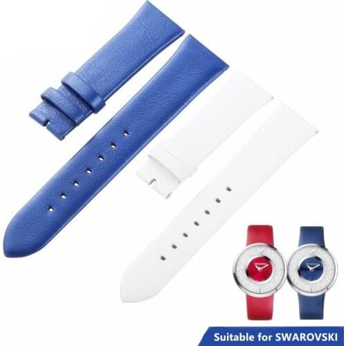 Professional Genuine Leather Strap Suitable for SWAROVSKI Crystalline1135989/5045371/1184026 Watches,Wristwatch Replacement
