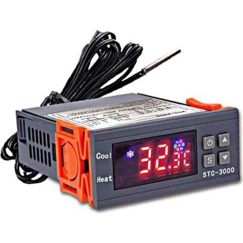 STC-3000 High-Precision Digital Thermostat Is Used for Incubator Temperature Control Adjustment Heating Cooler