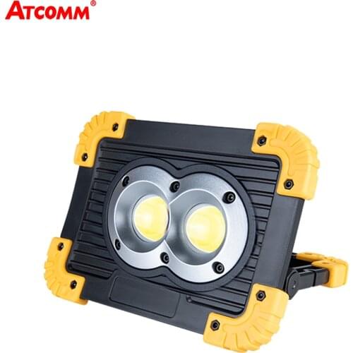 4 Modes 20W COBLED Reflector Floodlights 5V USB Rechargeable IP44 LED Spotlight Energy Saving For Outdoor Security Emergency