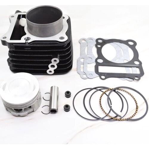 Back/Silver 65.5mm 165cc for SUZUKI EN125 Motorcycle Cylinder Piston Gasket Kit