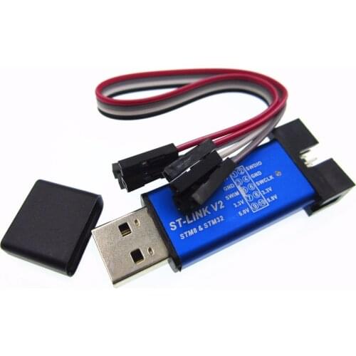 1PCS ST LINK Stlink ST-Link V2 Mini STM8 STM32 Simulator Download Programmer Programming With Cover
