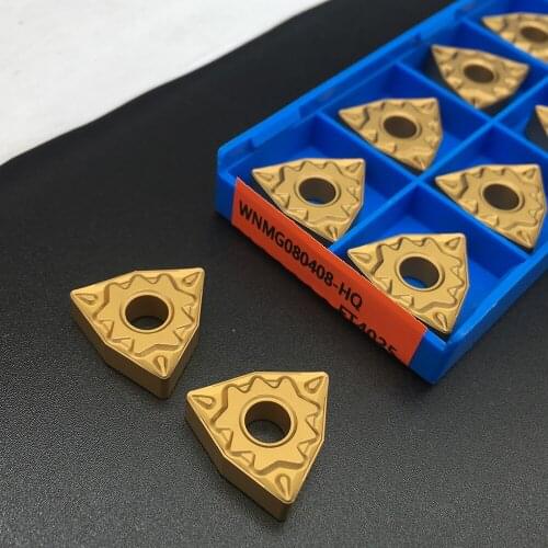 10PCS WNMG080408 HQ FT4025 external metal turning tool High Quality Carbide Inserts Blade Lathe Cutter Turning Tool for Steel