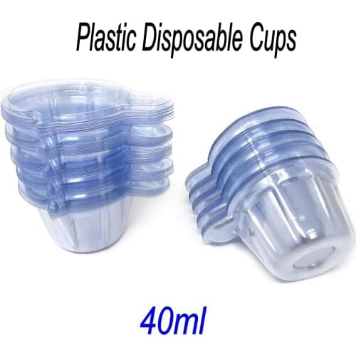 20/50Pcs 40ml Disposable Plastic Cups for DIY Crystal UV Epoxy Resin Mixing Cups Dispenser Silicone Mold Kit Jewelry Making Tool
