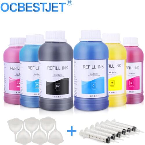 250ml/Bottle Art Paper Ink Bottle For Epson P50 P60 L800 1390 1400 1410 1500W Refill Printer Ink Art Paper Pigment Ink For Epson