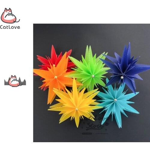 3D Flower Star Metal Cutting Dies Scrapbooking Stencil DIY Decorative Craft Embossing Die Cuts Card Making New Dies For 2019