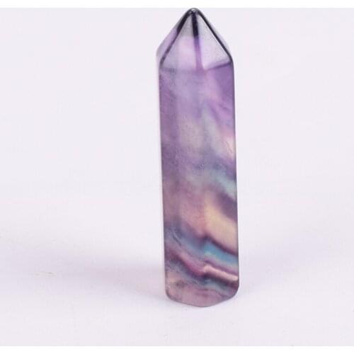 4 cm Fluorite Wand 10 pcs Mini Energy Healing Pyramid Figurines Feng shui Natural Stone Chakra Egyptian Crystal Model Home Decor