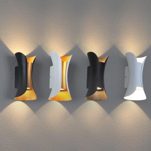 6W/10W LED Wall Light IP65 Outdoor & Indoor Waterproof Garden Wall Lamp Porch Bedroom Living Room Decoration Lighting Aluminum