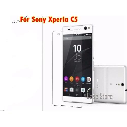 9H Hard glass Tempered Glass For Sony Xperia C5 E5553 E5506 Screen Protector Film for Sony C5 E 5533 E 5563 Cover case