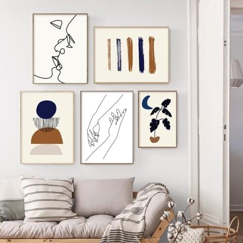 Nordic Style Boxing Dog Canvas No Frame Art Print Painting Poster Funny Cartoon Animal Wall Pictures For Kids Room Decoration