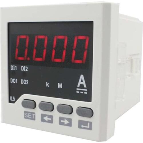 Taidacent Analog DC Ammeter 75mV 0-10V 4-20mA Inverter External Digital Ammeter RS485 Output 48 48mm Hole Size 45mm 45mm