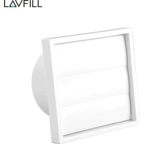 White Gravity Ventilation Grille Ducting Air Vent 100mm