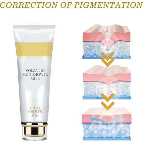 Volcanic Mud Body Wash Deep Cleaning Nourishing Skin For Age Spots Women