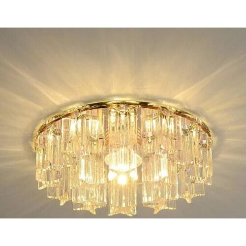 Crystal LED Ceiling Light 3W 5W AC90-260V Modern LED Crystal Lamp Aisle Corridor Light Porch Hall LED Ceiling Lighting WF1016